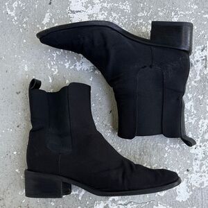 Vintage Gucci canvas Chelsea ankle boots